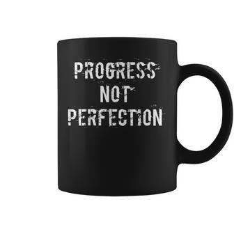 Addiction Recovery Progress Not Perfection Coffee Mug - Monsterry DE