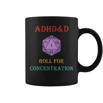 Adhd&D Roll For Concentration Vintage Quote Coffee Mug - Monsterry CA