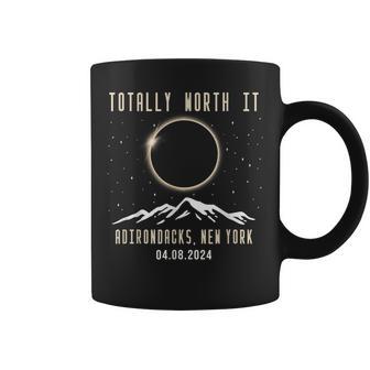 Adirondacks New York 2024 Total Solar Eclipse Coffee Mug - Monsterry