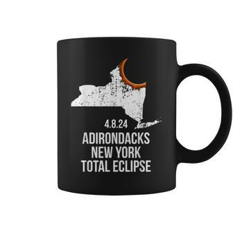 Adirondacks New York Solar Eclipse Adirondacks Total Eclipse Coffee Mug - Monsterry
