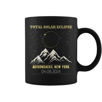Adirondacks New York Total Solar Eclipse 2024 Coffee Mug | Mazezy
