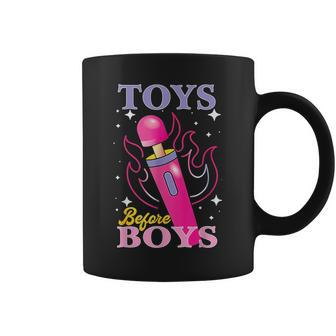 Adult Humor Saying Toys Before Boys Coffee Mug | Mazezy