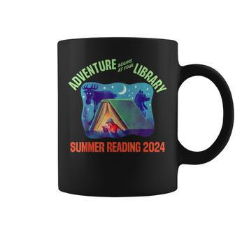 Adventure Begins At Your Library Summer Reading Program 2024 Coffee Mug - Thegiftio UK