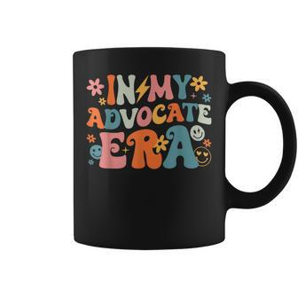 In My Advocate Era Groovy Vintage Advocate Saying Quote Coffee Mug - Monsterry DE