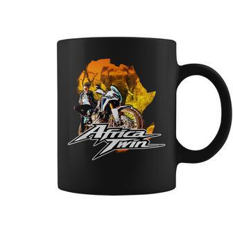 Africa Touring Twin Motorcycle Nature Woman Coffee Mug - Monsterry CA
