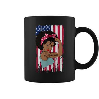 African American Female Veteran Of Us Navy Melanin Navy Vet Coffee Mug - Monsterry DE