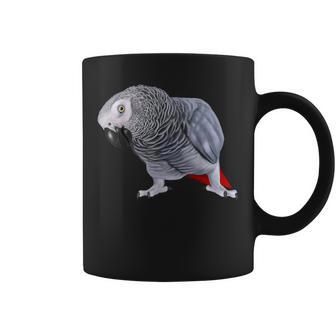 African Grey Parrot Bird Coffee Mug - Monsterry