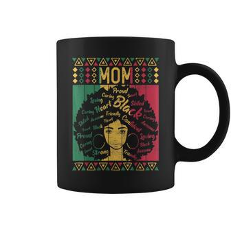 Afro African American Mom Black History Month Mother Coffee Mug - Monsterry DE