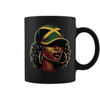 Afro Jamaican Black Girls Jamaica Coffee Mug - Seseable