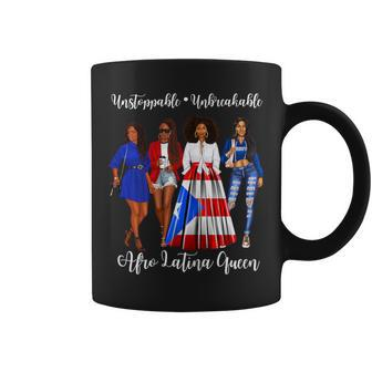 Afro Puerto Rican Pride American Puerto Rico Latina Coffee Mug - Monsterry