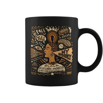 Afro Woman Black History Month African American Coffee Mug | Mazezy