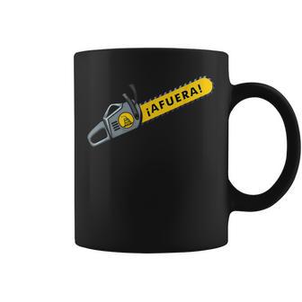 Afuera Milei Chainsaw Libertarian Ancap Liberty Freedom Coffee Mug - Monsterry