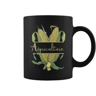 Agriculture Corn Vintage Style Illustration Farmer Eco Coffee Mug - Monsterry CA