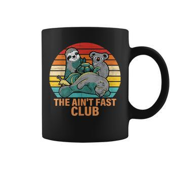 The Ain't Fast Club Sloth Vintage Apparel Coffee Mug - Seseable