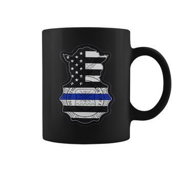 Air Force Security Forces Defender Thin Blue Line Coffee Mug - Monsterry UK