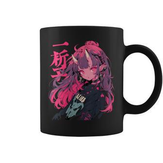 Aisselle Japonaise Manga Gothique Démon Waifu Rétro Tasse - Cadeauxyz