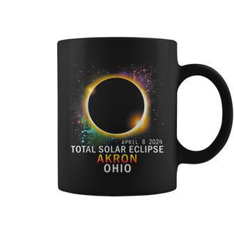 Akron Ohio Total Solar Eclipse April 8 2024 Coffee Mug | Mazezy