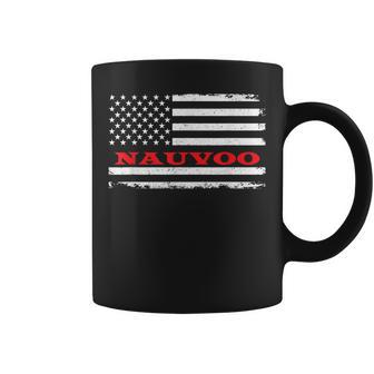 Alabama American Flag Nauvoo Usa Patriotic Souvenir Coffee Mug - Monsterry