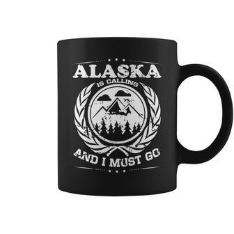 Alaska Is Calling Retro Vintage Distressed Coffee Mug | Mazezy