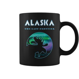 Alaska Northern Lights Alaskan Moose With Aurora Coffee Mug | Mazezy