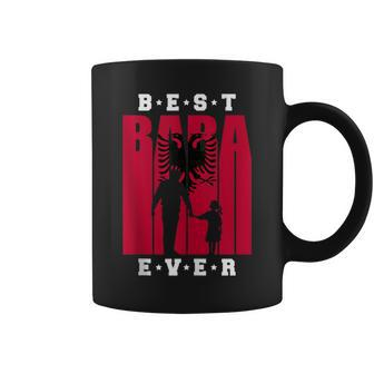 Albanian Dad Of Girl Fathers Day Albania Flag Shqiptar Baba Coffee Mug - Monsterry