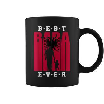 Albanian Dad Newborn Day Albania Flag Shqiptar Baba And Baby Coffee Mug - Monsterry