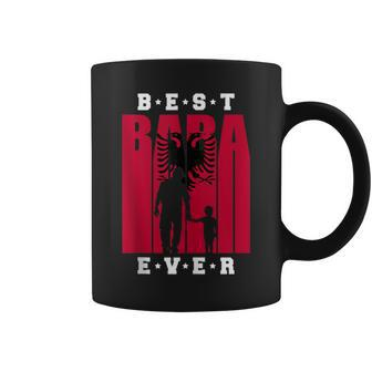 Albanian Dad Of Son Fathers Day Albania Flag Shqiptar Baba Coffee Mug - Monsterry CA