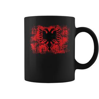 Albanian Flag Retro Proud Albanian Patriot Albania Coffee Mug - Monsterry UK