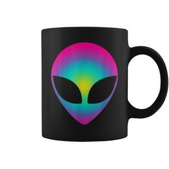 Alien Head Cool Party Club Tie Dye Coffee Mug - Monsterry AU