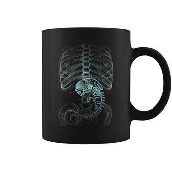Alien Radiography X-Ray Skeleton Coffee Mug - Seseable