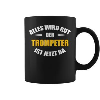 Alles Wird Gut Trumpeter Herren-Tassen in Schwarz, Musikliebhaber Design - Seseable