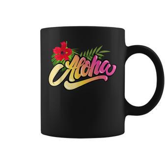Aloha Hawaii Hawaiian Island Beach Vacation Coffee Mug - Monsterry CA