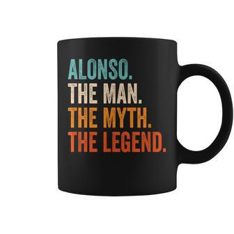 Alonso The Man The Myth The Legend First Name Alonso Coffee Mug - Seseable