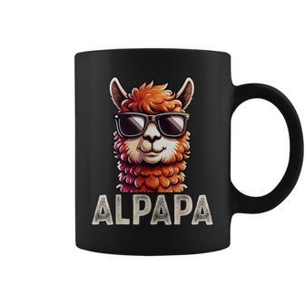 Alpapa Alpaca Lama Father's Day Dad Saying Father's Day Coffee Mug - Seseable