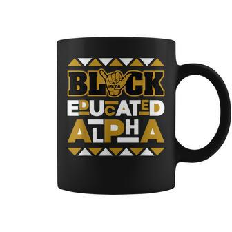 Alpha African Fraternity 1906 Black Educated Alpha Coffee Mug - Seseable