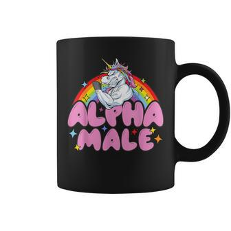 Alpha Male Unicorn Sarcastic Woman Coffee Mug - Seseable