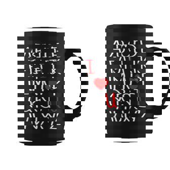 Alphabet Abc I Love You Valentines Day Heart Coffee Mug - Monsterry