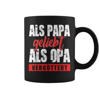 Als Papa Geliebt Als Opaergöttert German L S Tassen - Geschenkecke