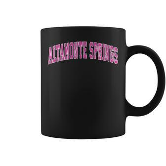 Altamonte Springs Florida Fl Vintage Sports Pink Desi Coffee Mug - Monsterry CA