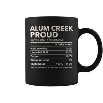 Alum Creek Texas Proud Nutrition Facts Coffee Mug - Monsterry AU