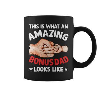 This Is What An Amazing Bonus Dad Looks Like Fathers Day Men Coffee Mug - Thegiftio UK