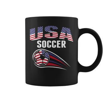 America Soccer Fans Jersey United States Football Lovers Coffee Mug - Monsterry DE