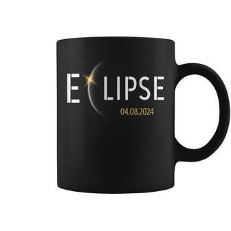 America Solar Eclipse 2024 Total Solar Eclipse April 8 2024 Coffee Mug - Monsterry