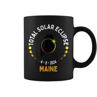 America Totality 04 08 24 Total Solar Eclipse 2024 Maine Coffee Mug | Mazezy