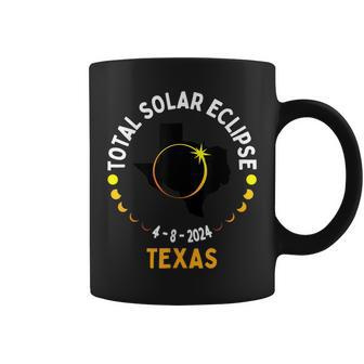 America Totality 04 08 24 Total Solar Eclipse 2024 Texas Coffee Mug - Monsterry