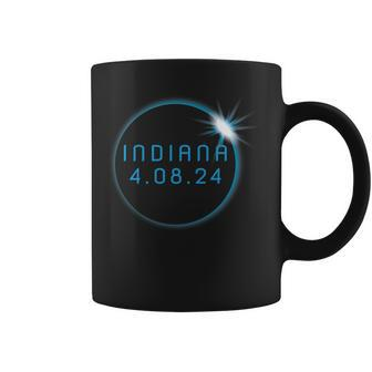 America Totality 2024 Indiana Total Solar Eclipse Chaser Coffee Mug - Seseable