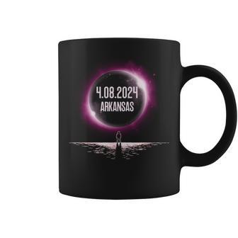 America Totality 40824 Total Solar Eclipse 2024 Arkansas Coffee Mug - Monsterry