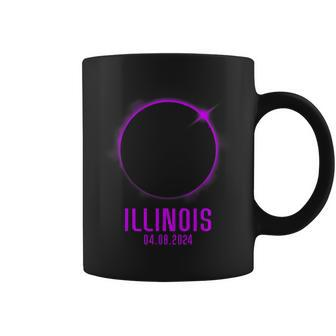 America Totality 40824 Total Solar Eclipse Illinois 2024 Coffee Mug | Mazezy