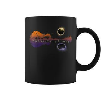America Totality Reflections 4-8-24 Sun Eclipse Coffee Mug - Monsterry