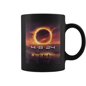 America Totality Spring 2024 4-8-2024 Total Solar Eclipse Coffee Mug - Monsterry CA